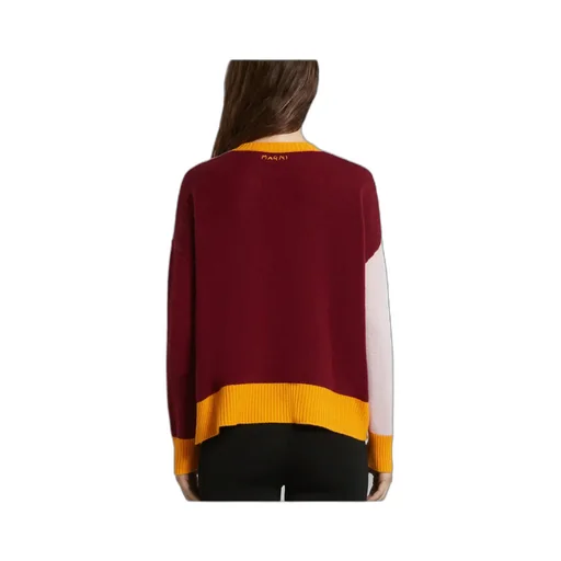 Color Blocked Crewneck Jumper