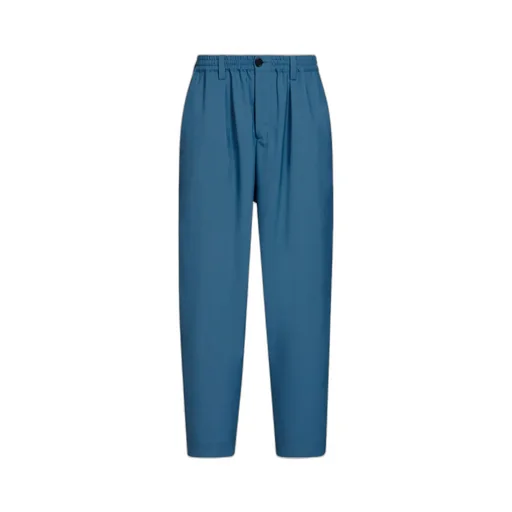 Tapered-Leg Wool Trousers