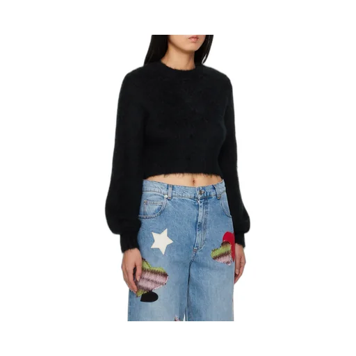 Crewneck Cropped Knit Jumper