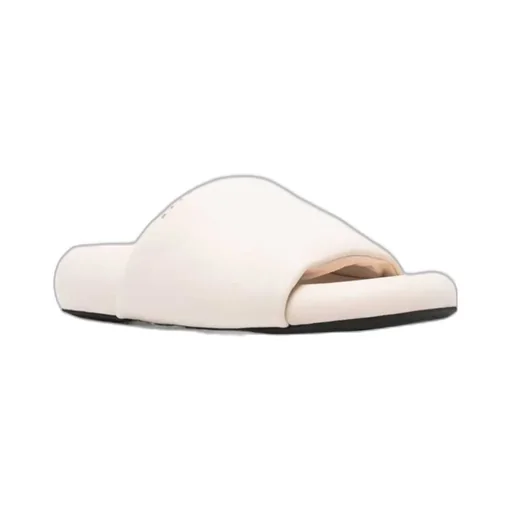 Padded Leather Slides