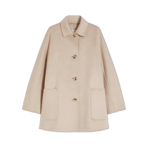 Short Pure Cashmere Coat