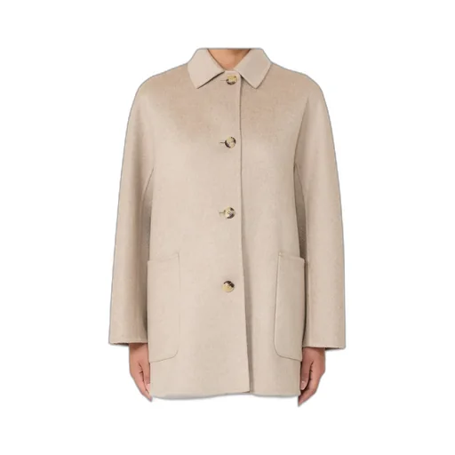Short Pure Cashmere Coat