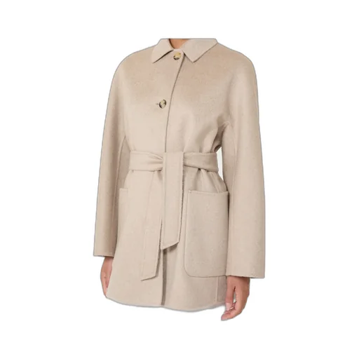 Short Pure Cashmere Coat