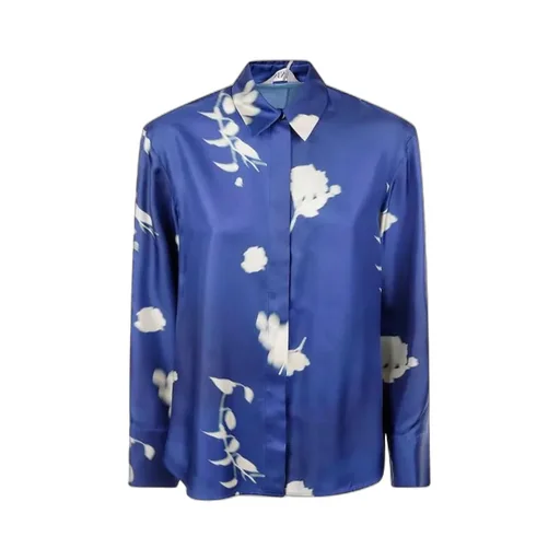 Pattern-Printed Long-Sleeved Shirt