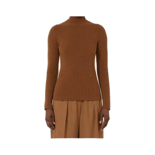 Wool And Cashmere Ribbed Turtleneck