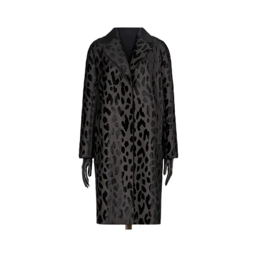 Atelier Single-Breasted Spotted Velvet Coat
