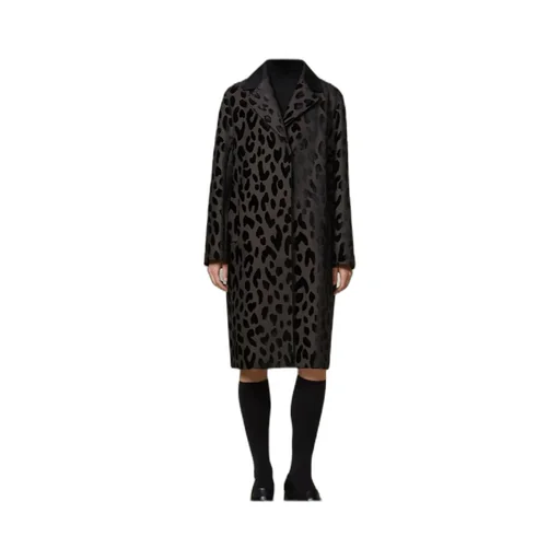 Atelier Single-Breasted Spotted Velvet Coat