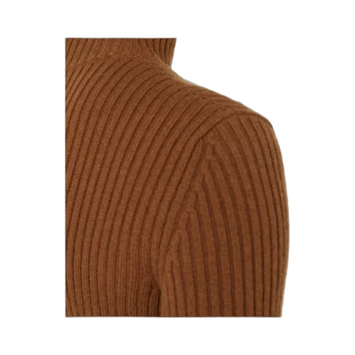Wool And Cashmere Ribbed Turtleneck