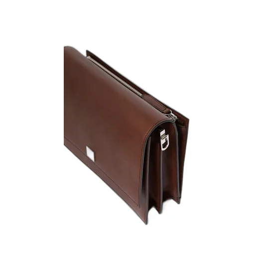 Logo-Engraved Shoulder Bag
