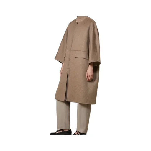 Atelier Amour Zip-Up Crewneck Coat