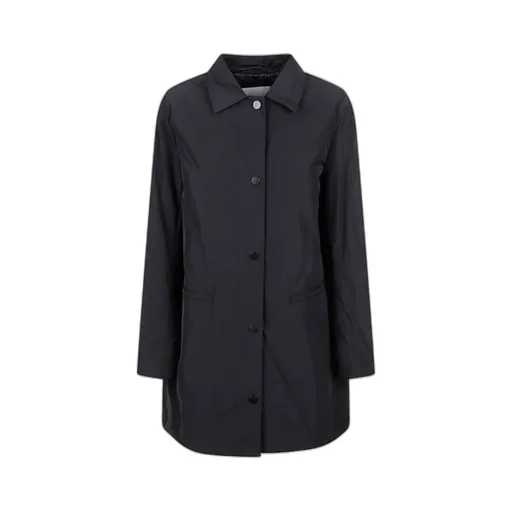 Long-Sleeved Button-Up Coat