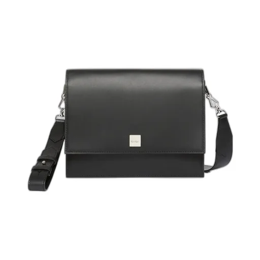 Logo-Engraved Shoulder Bag
