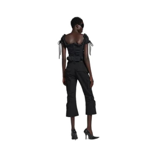 Gathered Cropped Top