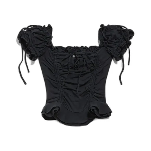 Gathered Cropped Top
