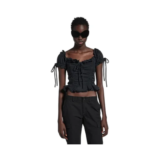 Gathered Cropped Top