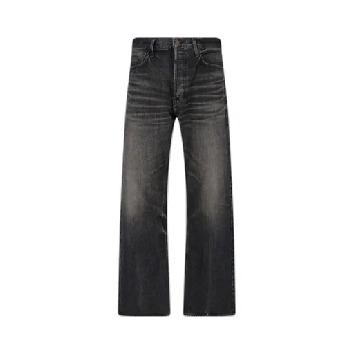 Straight-Leg Distressed Jeans