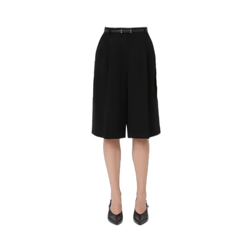Boero Belted Pleated Shorts