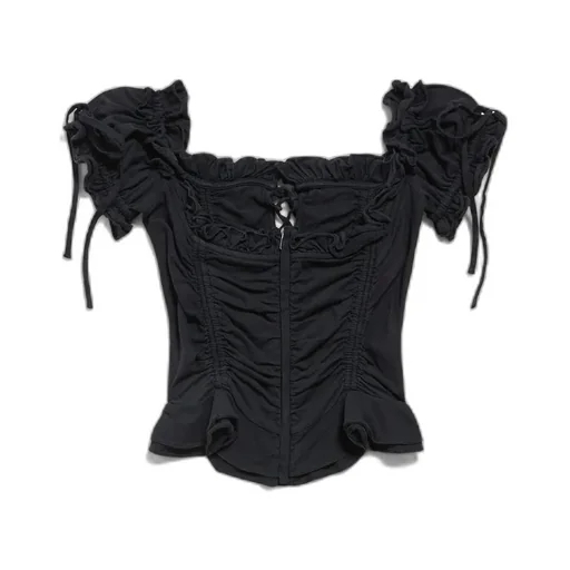 Gathered Cropped Top
