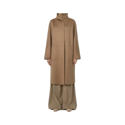 Lilia Open-Front Belted Coat