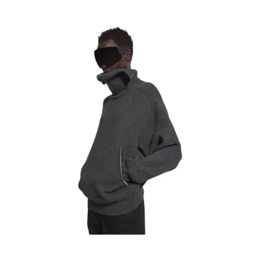 Back-To-Front High Neck Sweater