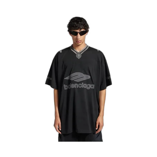 3B Football V-Neck T-Shirt Oversized