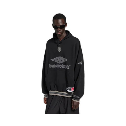 3B Football Polo Hoodie