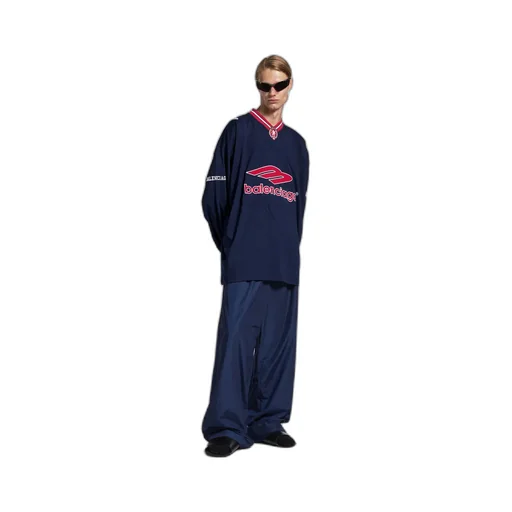 3B Football Long Sleeve V-Neck T-Shirt