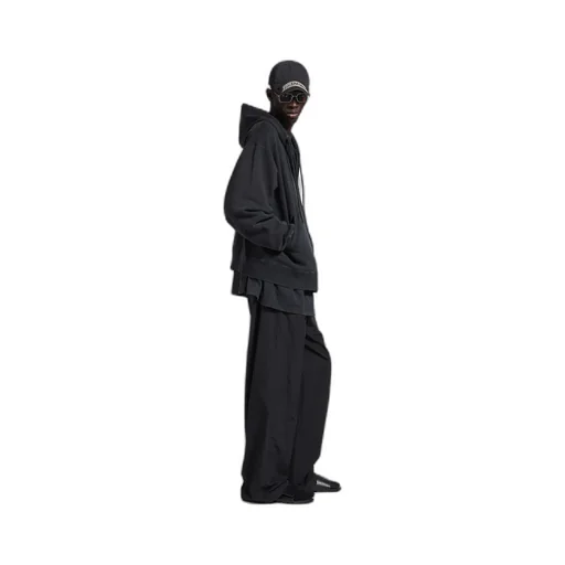 Masking Tape Oversized Zip-Up Hoodie