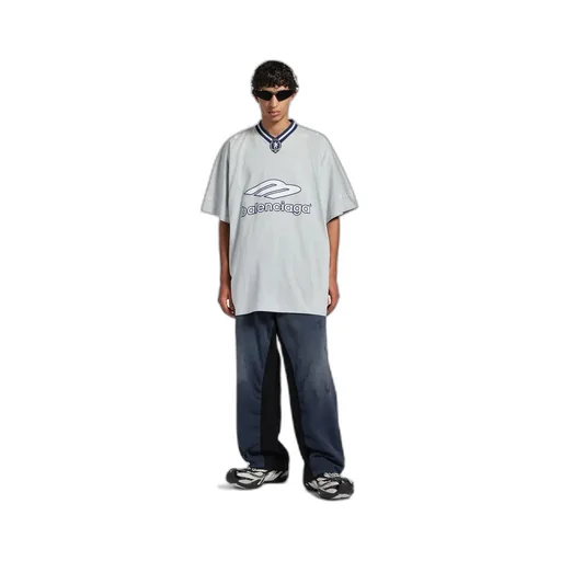 3B Football V-Neck T-Shirt Oversized