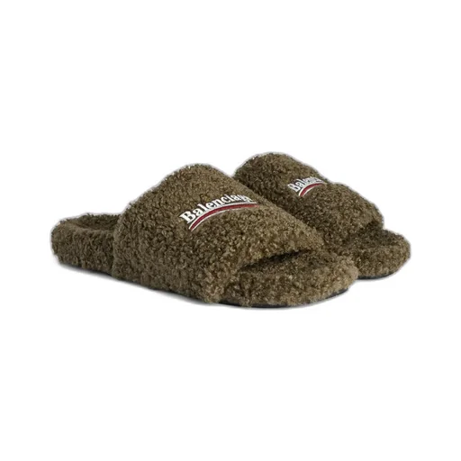 Furry Slide Sandal