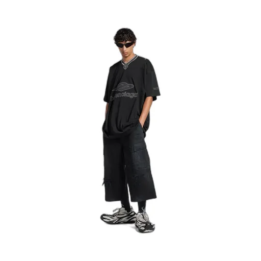 3B Football V-Neck T-Shirt Oversized