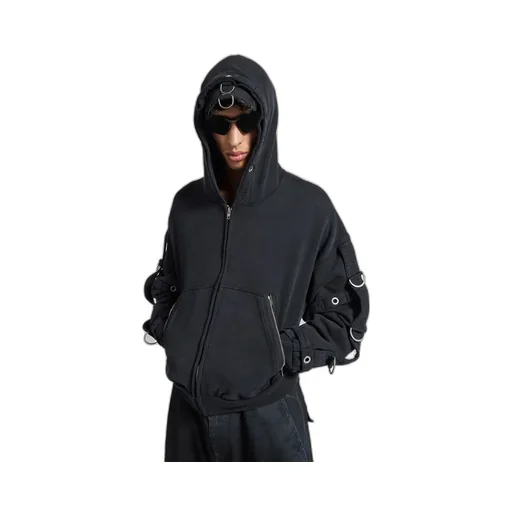D-Ring Cargo Zip-Up Hoodie