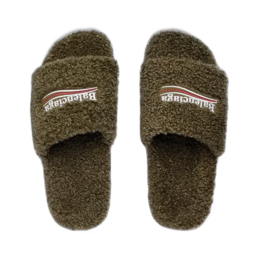 Furry Slide Sandal