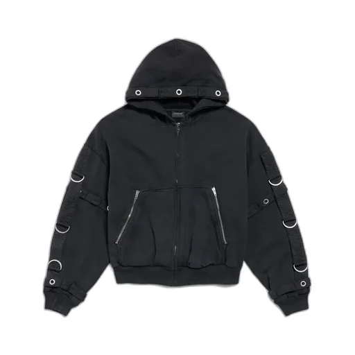 D-Ring Cargo Zip-Up Hoodie