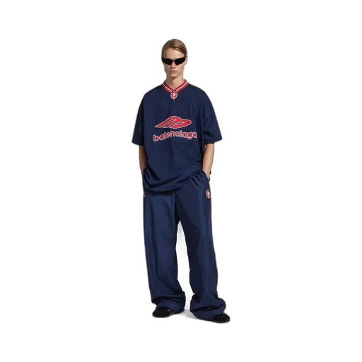 3B Football V-Neck T-Shirt Oversized