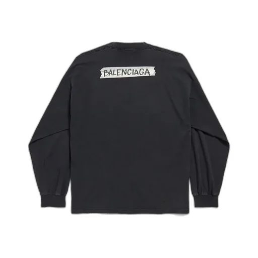 Masking Tape Long Sleeve T-Shirt Large Fit