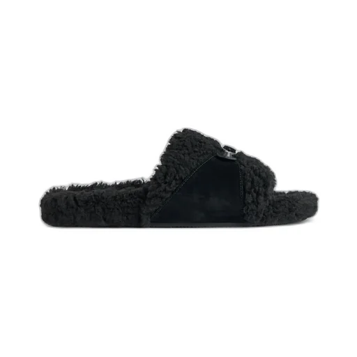 Furry Slide Sandal