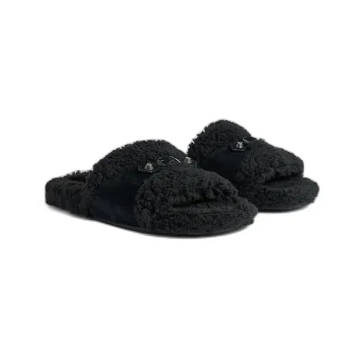 Furry Slide Sandal