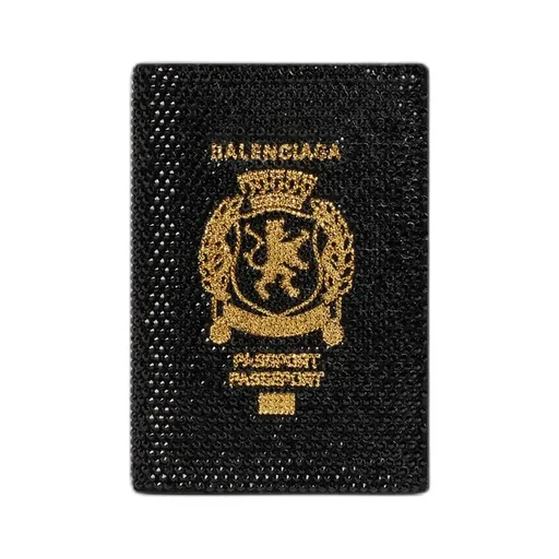 Passport Holder With Rhinestones