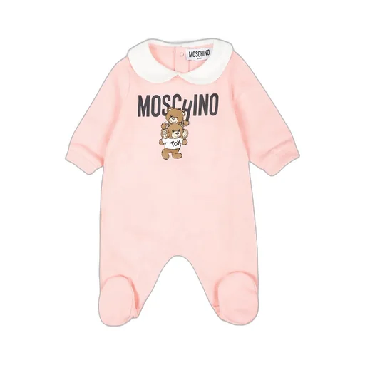 Teddy Bear-Printed Straight Leg Pajamas