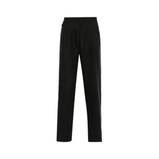 Chambray Pressed Crease Tapered Trousers