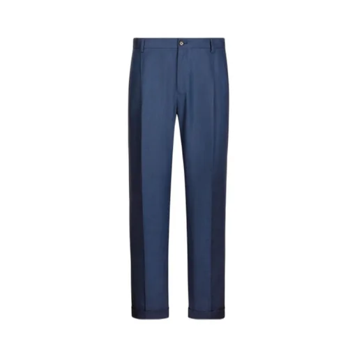 Pressed-Crease Linen Chino Trousers