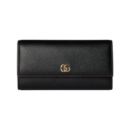 Bi-Color Gg Marmont Continental Wallet