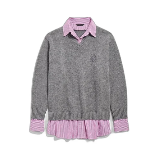 Layered V-Neck Sweater