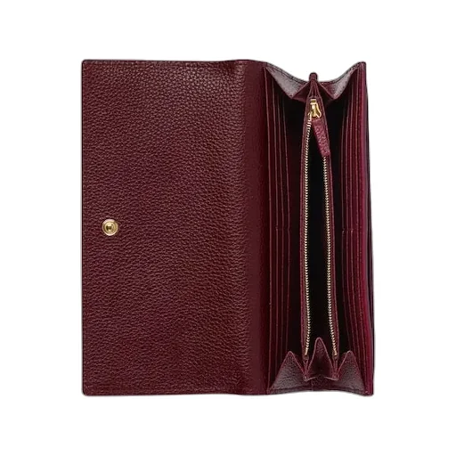 Bi-Color Gg Marmont Continental Wallet