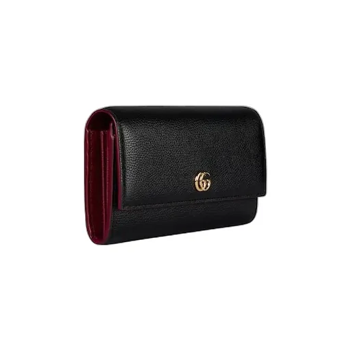 Bi-Color Gg Marmont Continental Wallet