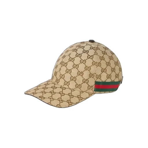 Gg Canvas Baseball Hat With Web