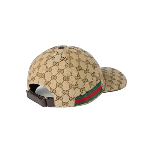 Gg Canvas Baseball Hat With Web