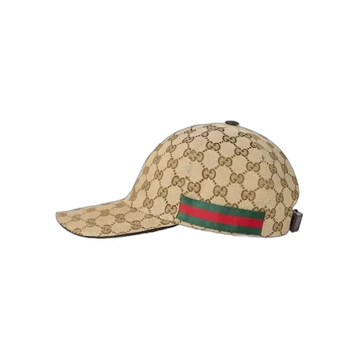 Gg Canvas Baseball Hat With Web