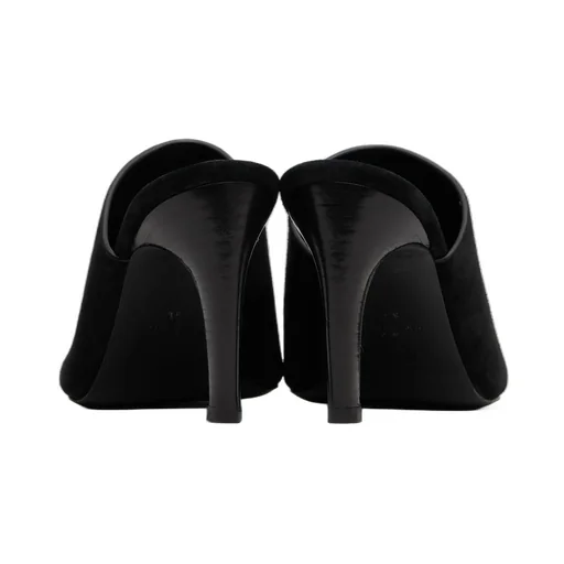 Square Toe Velour Mules